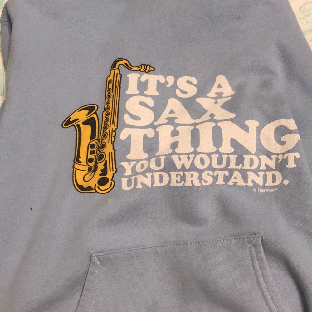 Saxophone sweatshirt